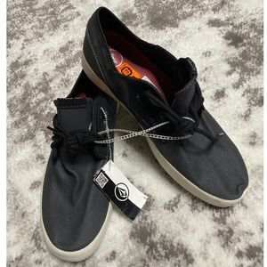 VOLCOM Men's Low-Top Fashion Sneaker Tennis Shoe BLACK Sz 9 NEW